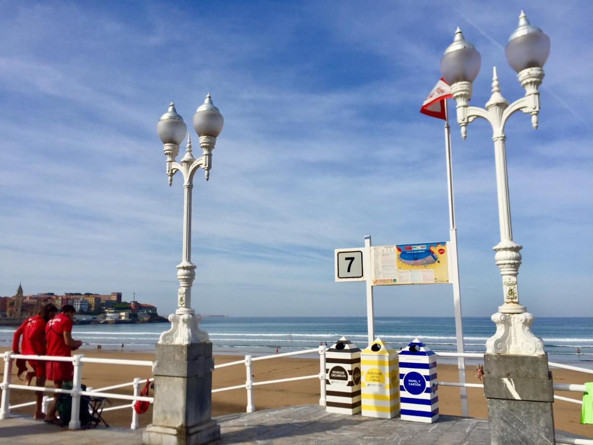 Atico Marques Vistas Al Mar - Garaje Opcional Apartment Gijon Ngoại thất bức ảnh