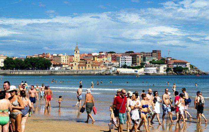 Atico Marques Vistas Al Mar - Garaje Opcional Apartment Gijon Ngoại thất bức ảnh