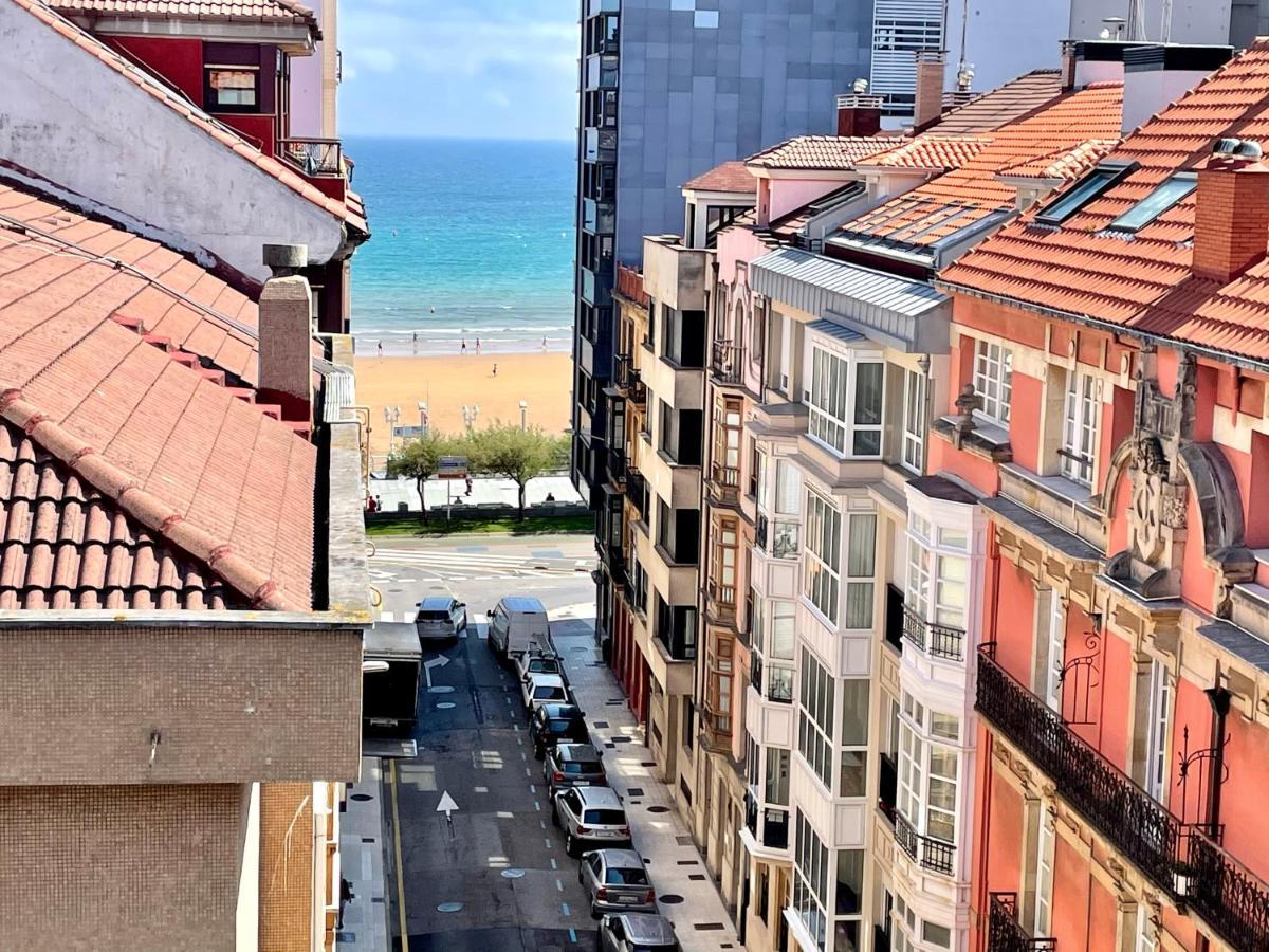 Atico Marques Vistas Al Mar - Garaje Opcional Apartment Gijon Ngoại thất bức ảnh